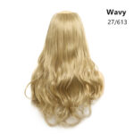 Wavy U Part Wigs for Women Clip in Hair Extension Invisible Half False Synthetic Wig Long Blonde Black Natural Hairpieces