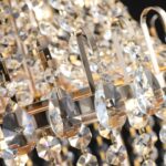 Golden Crystal Chandelier, Large Modern Luxury Chandelier, Suitable For Living Room, Dining Room, Bedroom, Hallway - No Bulb Due to broken during shipping