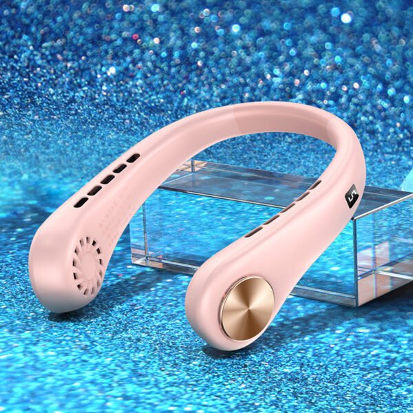 New Mini Neck A/C Fan Portable Bladeless Hanging Neck Rechargeable Air Cooler Mini Summer Sports Fans