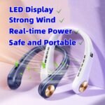 New Mini Neck A/C Fan Portable Bladeless Hanging Neck Rechargeable Air Cooler Mini Summer Sports Fans