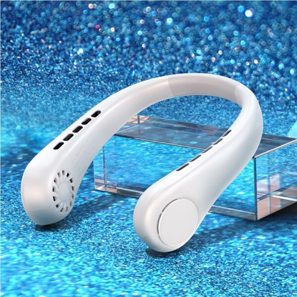 New Mini Neck A/C Fan Portable Bladeless Hanging Neck Rechargeable Air Cooler Mini Summer Sports Fans