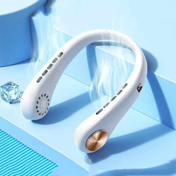 New Mini Neck A/C Fan Portable Bladeless Hanging Neck Rechargeable Air Cooler Mini Summer Sports Fans